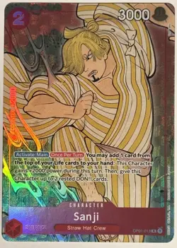 One Piece Sanji OP01-013 English Version 1st Anniversary Set Promo Card LP - Image 1