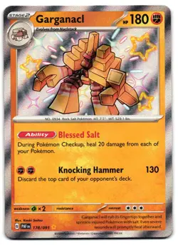 Garganacl 178/091 - Shiny Ultra Rare Paldean Fates Pokemon TCG 2024 - NM Card - Image 1