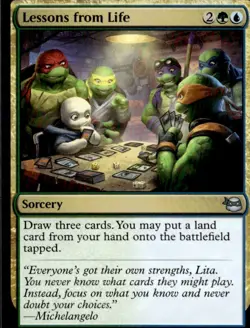 Teenage Mutant Ninja Turtles MTG Lesons from Life #U 0155 - Image 1