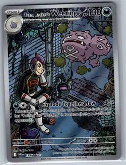 Team Rocket's Weezing 199/182 SV10: Destined Rivals - Pokemon Card - NM - Image 1