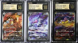 SET 3 CGC 10 PRISTINE Japanese Pokemon 213-218/172 RAIKOU SUICUNE ENTEI S12a - Image 1