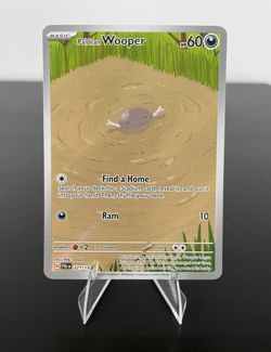 Pokemon Paldean Wooper Illustration Rare Full Art Holo Paldea Evolved 221/193 - Image 1