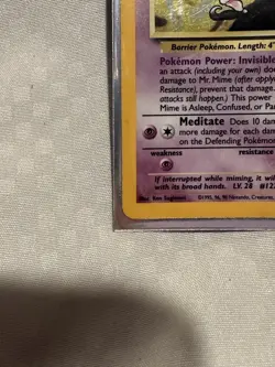 Pokemon Mr. Mime Jungle Holo Rare 6/64 Mint Condition - Image 4