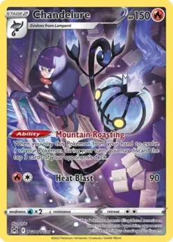 1x Chandelure - TG04/TG30 - Lost Origin Trainer Gallery NM-Mint Pokemon SWSH11 - - Image 1