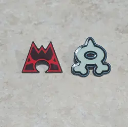 Pokemon official pin- Team Magma and Aqua pin set 2015 - Image 1