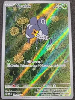Phantasmal Flames – Nymble 96/94 (Pokemon, Illustration Rare, Full Art, Mint) - Image 1