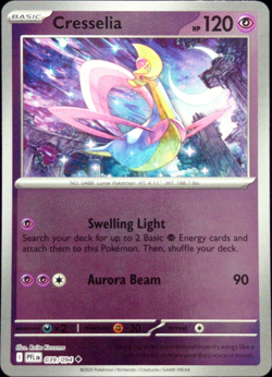 Cresselia 39/94 Reverse Holo Phantasmal Flames - Pokemon TCG - Mint - Image 1