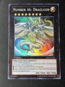 Number 46: Dragluon - SHSP-EN050 - Super Rare 1st Ed NM Yugioh - Image 1