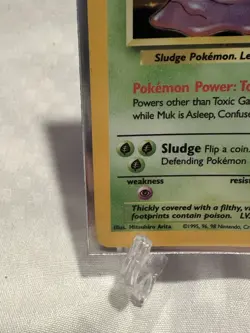 MUK HOLO Rare # 13/62 | FOSSIL SET | Pokemon Vintage Card Mint Condition - Image 2