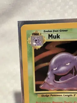 MUK HOLO Rare # 13/62 | FOSSIL SET | Pokemon Vintage Card Mint Condition - Image 3