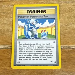 Pokemon Personality Test 102/105 REGULAR Pokemon Card WOTC Neo Destiny - LP - Image 1