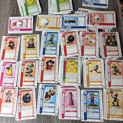 Mario Party E-Reader Cards Lot Of 96 With Play Mat - Image 1