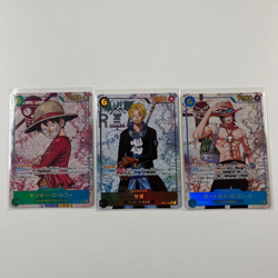 Luffy Ace Sabo 3 Card Set OP13-118 119 120 SEC Carrying on His Will ONE PIECE JP - Image 1