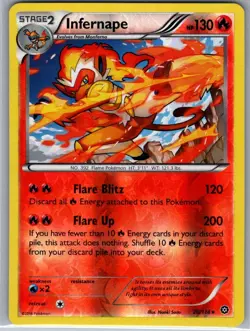 Infernape 20/114 Reverse Holo XY - Steam Siege - Pokemon Card - NM - Image 1