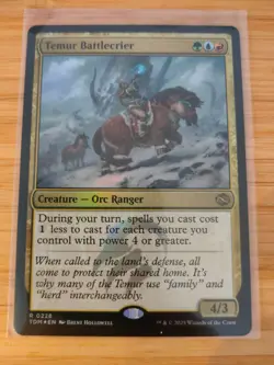 MTG Temur Battlecrier (FOIL) 0228 Tarkir: Dragonstorm M/NM Free UK P&P - Image 1