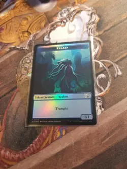 Kraken / Warrior Token Foil MTG MOM - Pack Fresh - - Image 1
