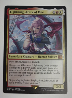 Magic The Gathering Final Fantasy Lightning, Army of One Mythic - Image 1