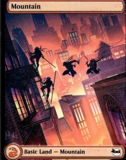 Teenage Mutant Ninja Turtles MTG Mountain #L 0194 - Image 1