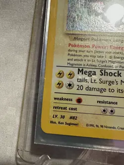 2000 Pokemon Gym Heroes Lt. Surge's Magneton Holo #8/132 Mint Condition - Image 4