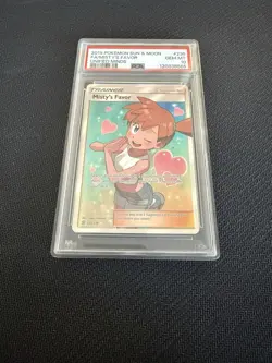 Pokemon 2019 Sun & Moon Unified Minds #235 Full Art Misty's Favor PSA 10 - Image 3