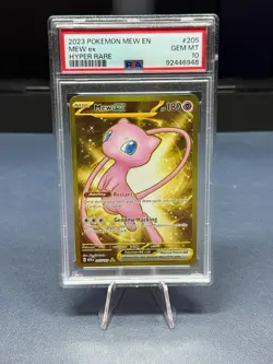 2023 POKEMON MEW EN-151 HYPER RARE #205 MEW EX PSA 10 (1 of 2) - Image 1