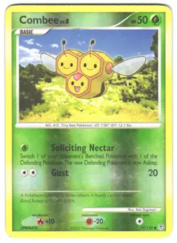Pokemon Diamond and Pearl Combee #79/130 LP Common,Reverse Holo - Image 1