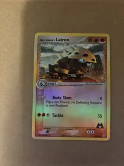 Pokemon Team Magma's Lairon 20/95 Team Magma vs Team Aqua Reverse Holo Rare - Image 4