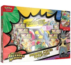 Pokemon Ascended Heroes Premium Poster Collection ✅ Mega Lucario 🔥 Sealed 🚚 - Image 1