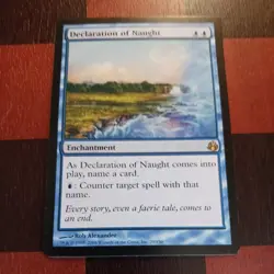 Mtg Declaration of Naught MP/LP Morningtide Rare Magic the Gathering Card - Image 1