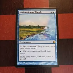 Mtg Declaration of Naught MP/LP Morningtide Rare Magic the Gathering Card - Image 2
