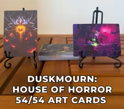 Duskmourn: House of Horror MTG Art Cards – Complete 54-Card Set (No Stamp) - Image 1