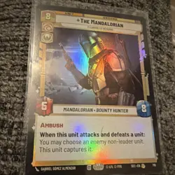 Star Wars The Mandalorian Holo Unit Ambush Unlimited 79 6 HP 8 Power Card - Image 1