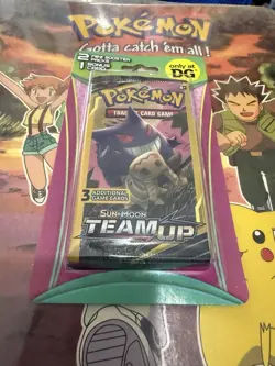 Pokemon TCG Sun & Moon Team Up/Unbroken Bonds 3-Card Blister Double Pack + Holo - Image 1