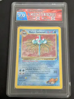 HGA 9 MINT Misty's Tentacruel 2000 Gym Heroes 10/132 Holo Pokemon Card - Image 1