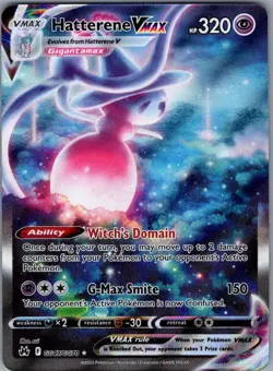 Hatterene VMAX GG47/GG70 Crown Zenith: Galarian Gallery - Pokemon Card - NM - Image 1