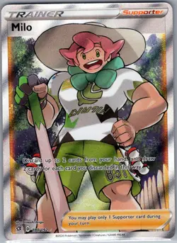 Milo (Full Art) 190/192 SWSH02: Rebel Clash - Pokemon Card - NM - Image 1