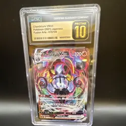 Pokemon Chandelure VMAX CGC Pristine 10 Fusion Arts 015/100 Holo Japanese - Image 1