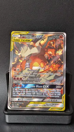 Pokemon TCG Reshiram Charizard GX Black Star SM201 LP-NM - Image 1