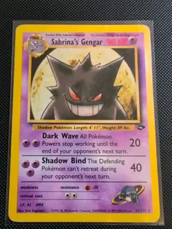 Pokemon TCG Sabrina's Gengar Gym Challenge 29/132 Non Holo Rare English LP - Image 1