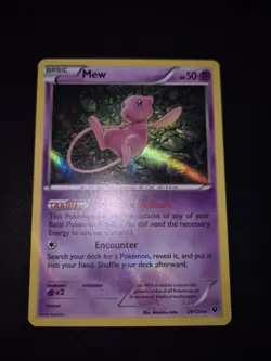 Pokemon - Mew 29/124 - XY - Fates Collide Holo Rare - Image 1