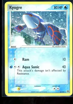 Pokemon Kyogre 6/106 EX Emerald Holofoil MP Condition - Image 1