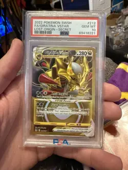 2022 POKEMON SWORD & SHIELD LOST ORIGIN SECRET FULL ART/GIRATINA VSTAR PSA 10 - Image 1