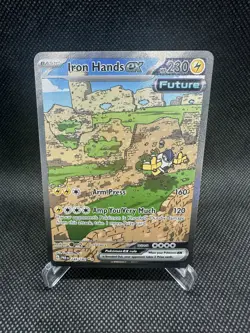 Pokemon Iron Hands ex 248/182 Paradox Rift Special Illustration Rare Holo NM - Image 1