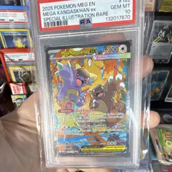 Pokemon TCG Mega Kangaskhan ex Me01: Mega Evolution 182/132 Holo PSA 10 - Image 1