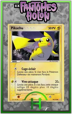 Pikachu - EX:Fantomes Holon - 78/110 - Carte Pokemon Francaise - Image 1