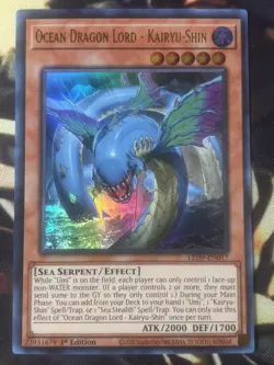 Yugioh: Ocean Dragon Lord - Kairyu-Shin - LED9-EN017 - Ultra Rare 1st Edition NM - Image 1