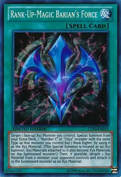 Rank-Up-Magic Barian's Force - CT10-EN015 - Super Rare - Limited Edition Lightly - Image 1