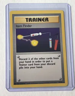 ITEM FINDER 74/102 Base Set Series Base Set RARE Trainer POKEMON CARD 1999 - NM - Image 1