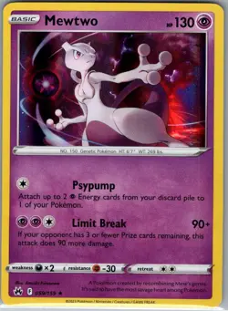 Mewtwo 059/159 Holo Crown Zenith - Pokemon Card - NM - Image 1