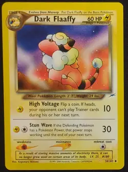 Dark Flaaffy 34/105 Neo Destiny Pokemon Card - Image 1